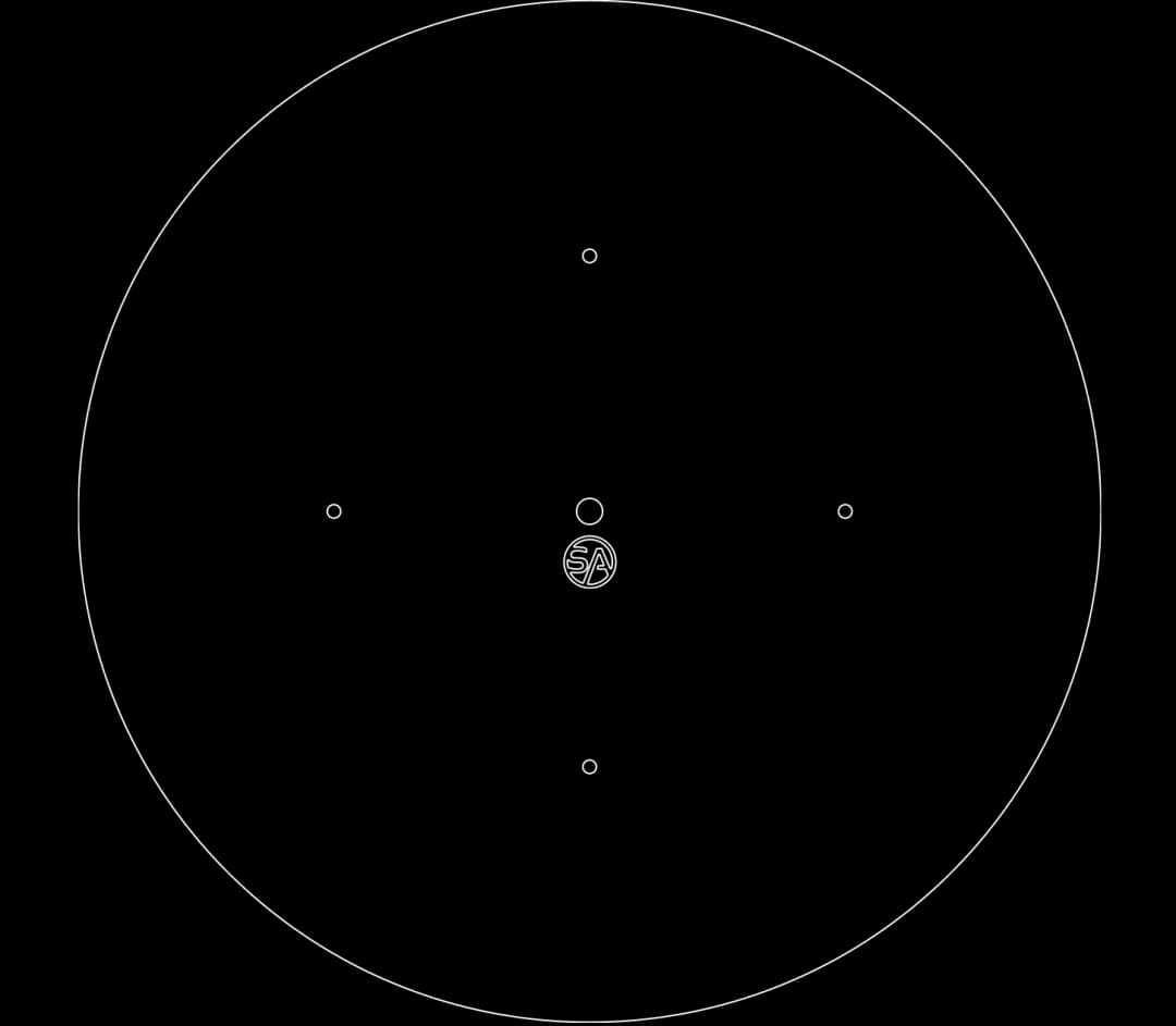 Line drawing of the SERENE Mat from above