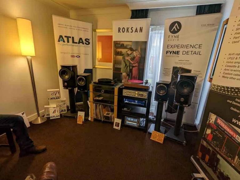 Hi-fi demonstration room at the North West Audio Show 2022